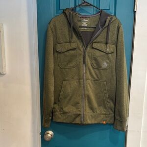 L.L. Bean Green Hooded Traverse Jacket - S